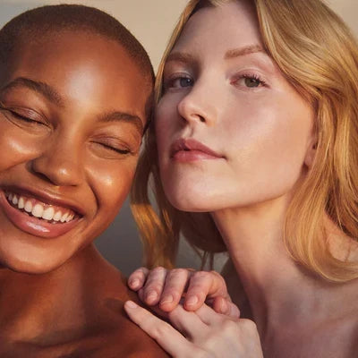 Two women with healthy glowing skin